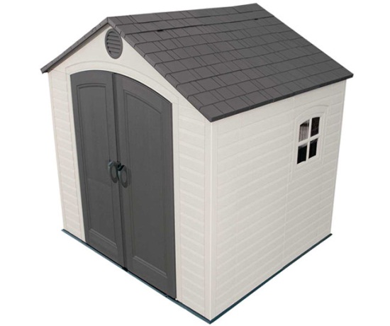 Lifetime 6411 8×7.5 outdoor storage shed