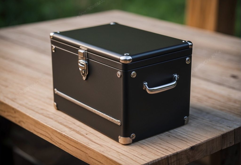 deck box on a table
