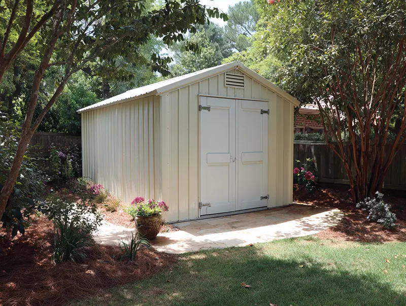 metal outdoor storage shed