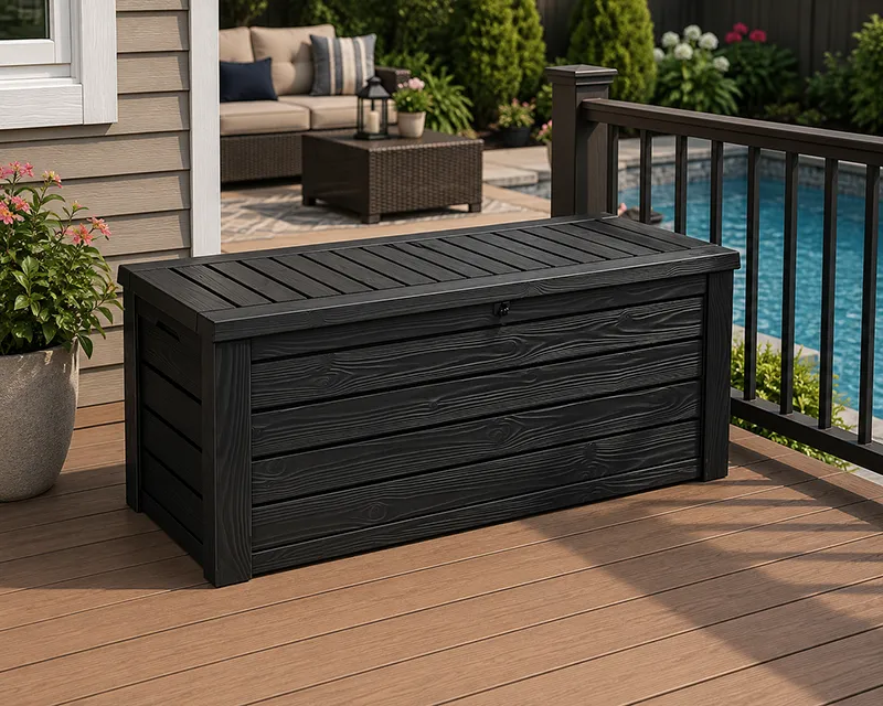 deck box on a home deck