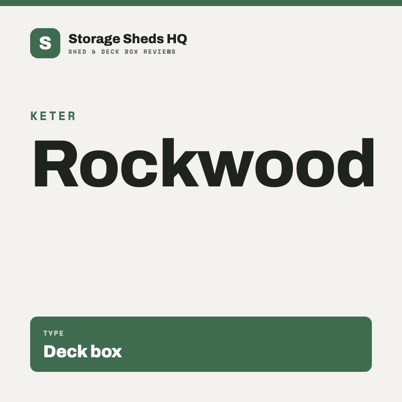 Keter Rockwood, deck box