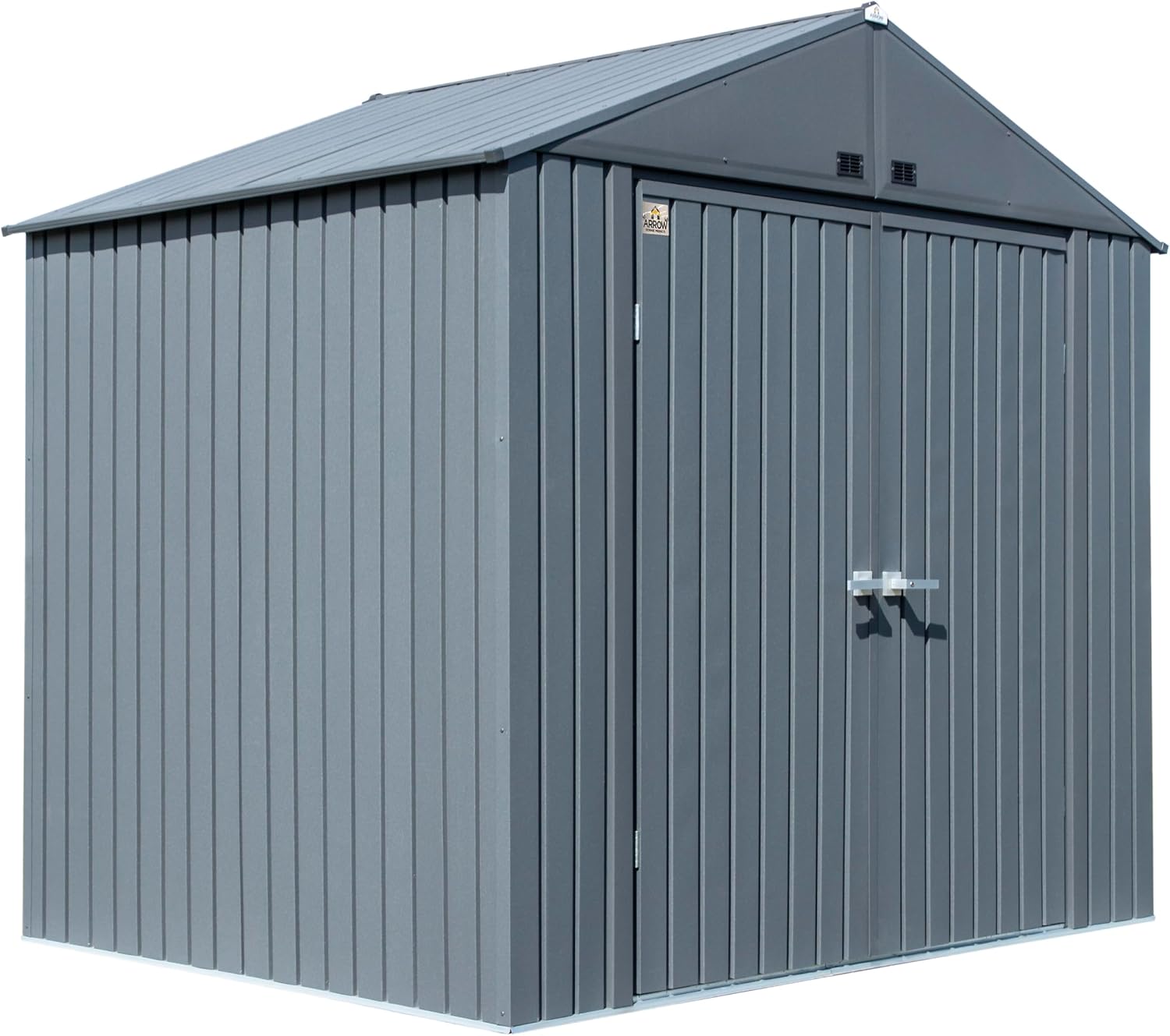 Arrow Elite 8×6 anthracite steel storage shed